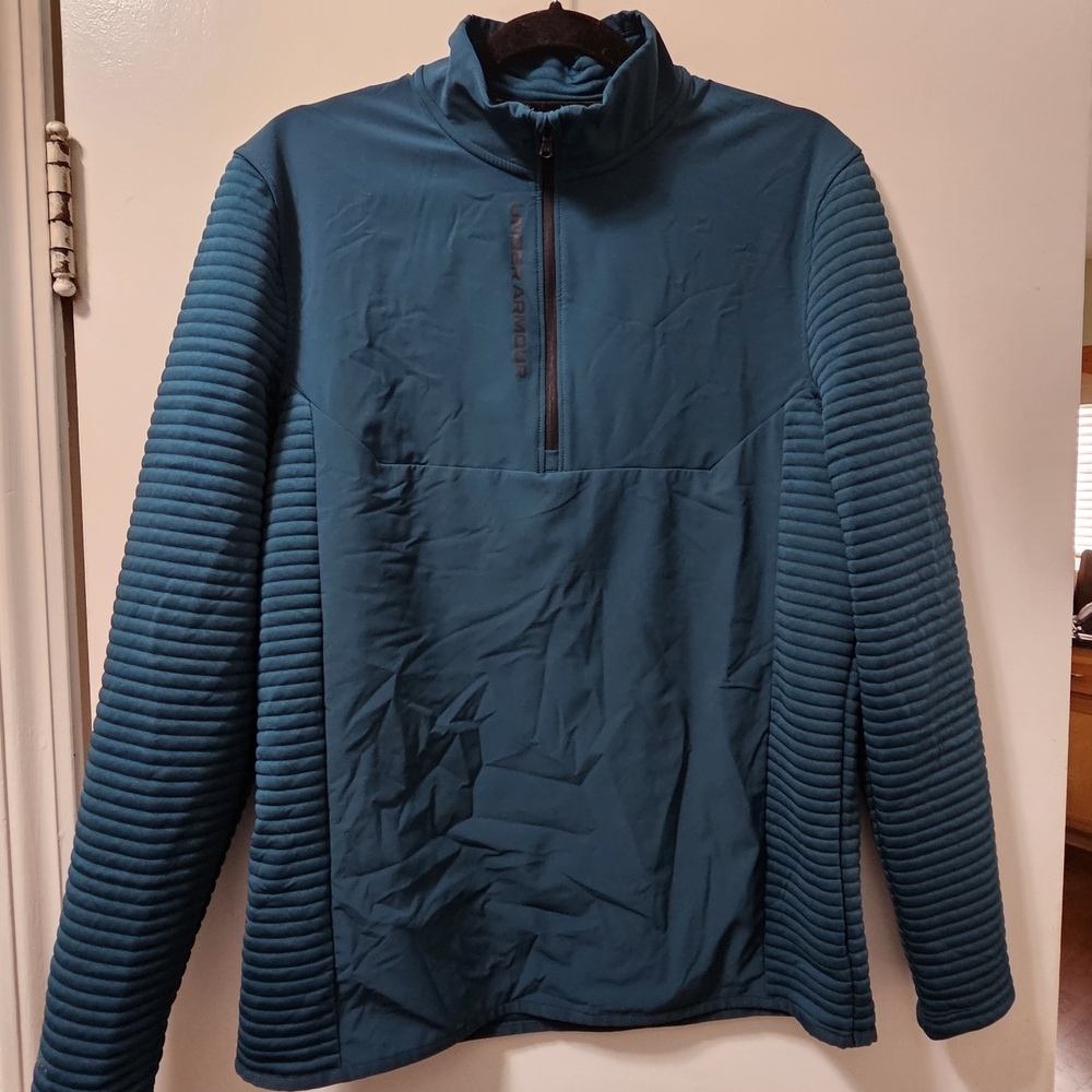 Men's Teal Quarter Zip Jacket